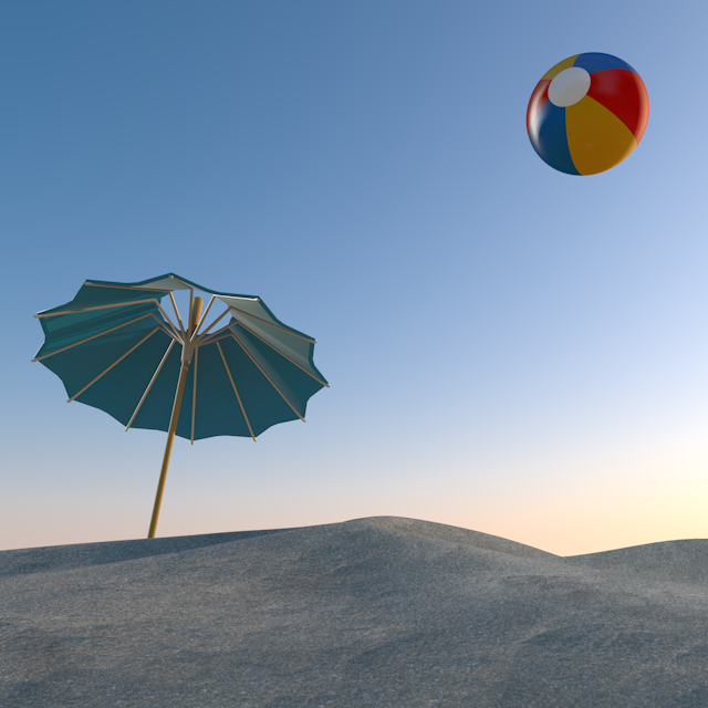 Beach Ball ｜ Vacation ｜ Beach Parasol-Permanent Free / Travel / Sightseeing / Illustration / Photo / Holiday / Free Material / Photo / Travel / Download