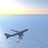 Sea ｜ Jet ｜ Sky ――Sightseeing Travel ｜ Free Illustration Material