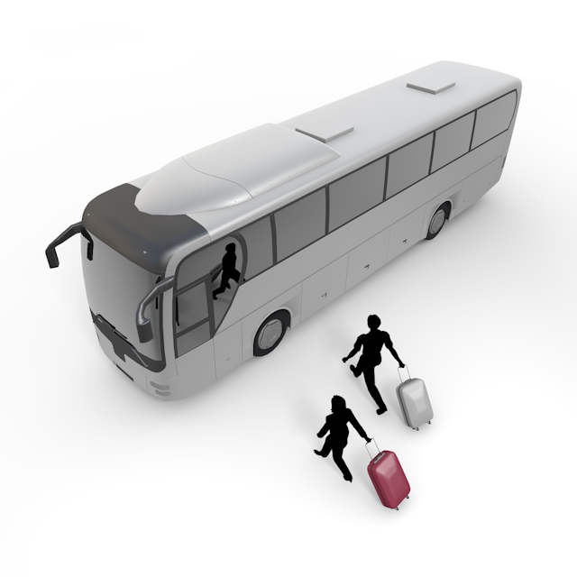Large Bus ｜ Traveler-Permanent Free / Travel / Sightseeing / Illustration / Photo / Holiday / Free Material / Photo / Travel / Download
