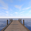 Pier ｜ Blue Sky --Sightseeing Trip ｜ Free Illustration Material