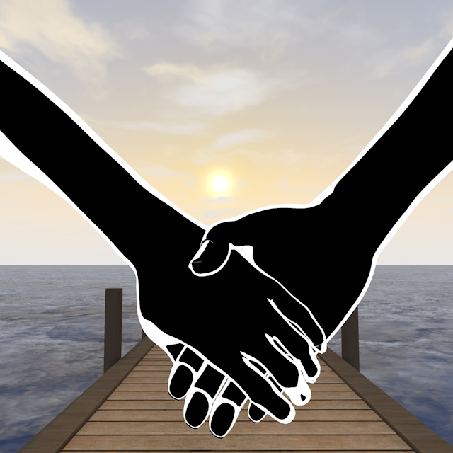 Pier ｜ Lover ｜ Holding Hands-Permanent Free / Travel / Sightseeing / Illustration / Photo / Holiday / Free Material / Photo / Travel / Download