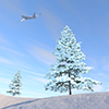 Winter ｜ Snow ｜ Forest --Sightseeing trip ｜ Free illustration material
