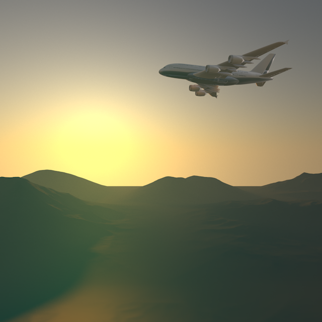 Sunset ｜ Jet plane-Permanent free / Travel / Sightseeing / Illustration / Photo / Holiday / Free material / Photo / Travel / Download