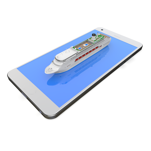 Smartphone ｜ Luxury Cruise Ship ｜ Reservation-Permanent Free / Travel / Sightseeing / Illustration / Photo / Holiday / Free Material / Photo / Travel / Download