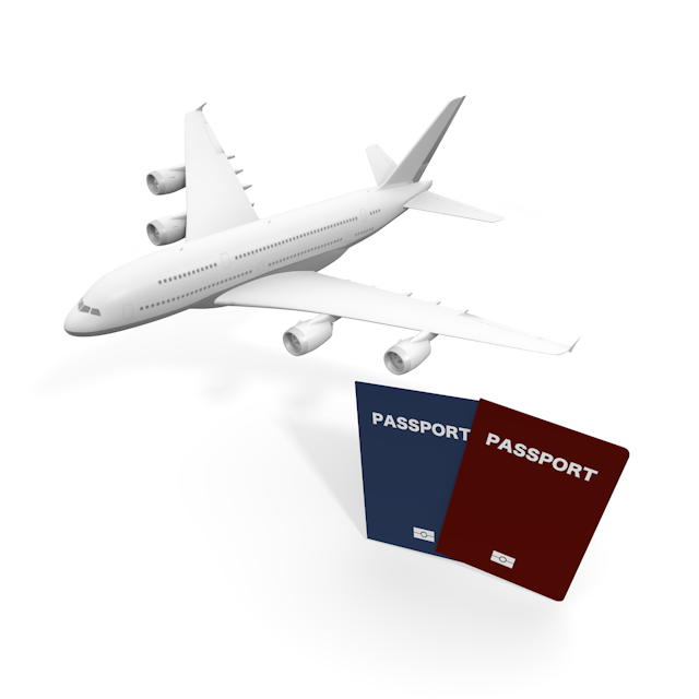 旅客機｜パスポート - 永久無料/トラベル/観光/イラスト/写真/休み/フリー素材/フォト/旅/ダウンロード